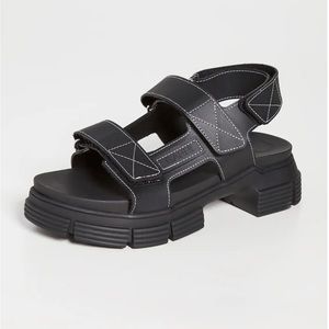 Ganni Rubber sandals size 37